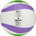 Мяч вол. пляжн. MIKASA BV543C-VXB-VLG, 18 панелей,синт.кожа (ТПУ),маш.сш., бут.кам, бело-фиол-зел