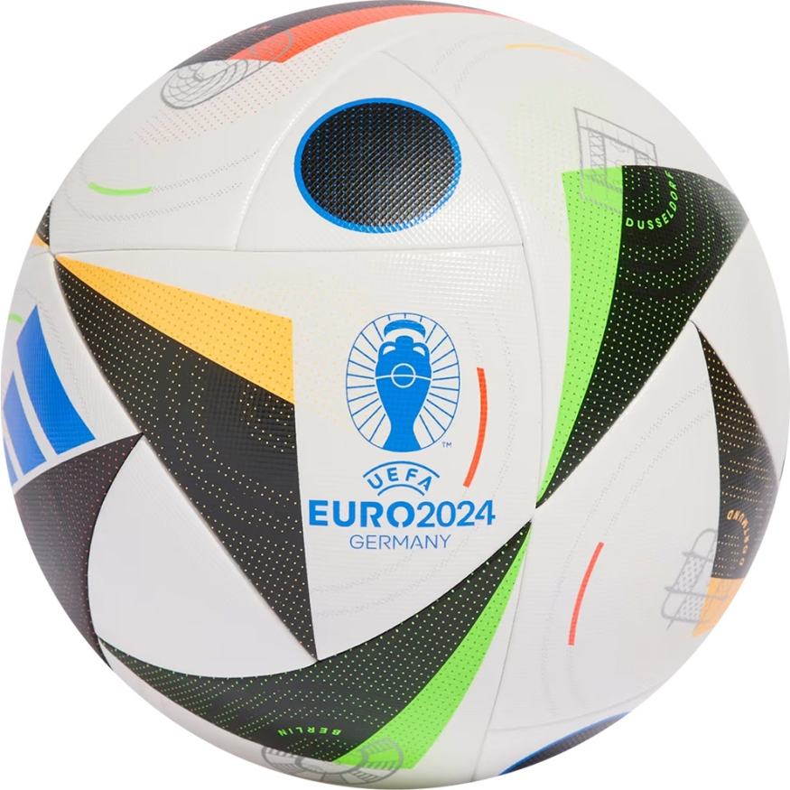 Мяч футб. ADIDAS Euro24 Competition IN9365, р.4, 20 пан, ПУ,термосш, бело-мультикол..