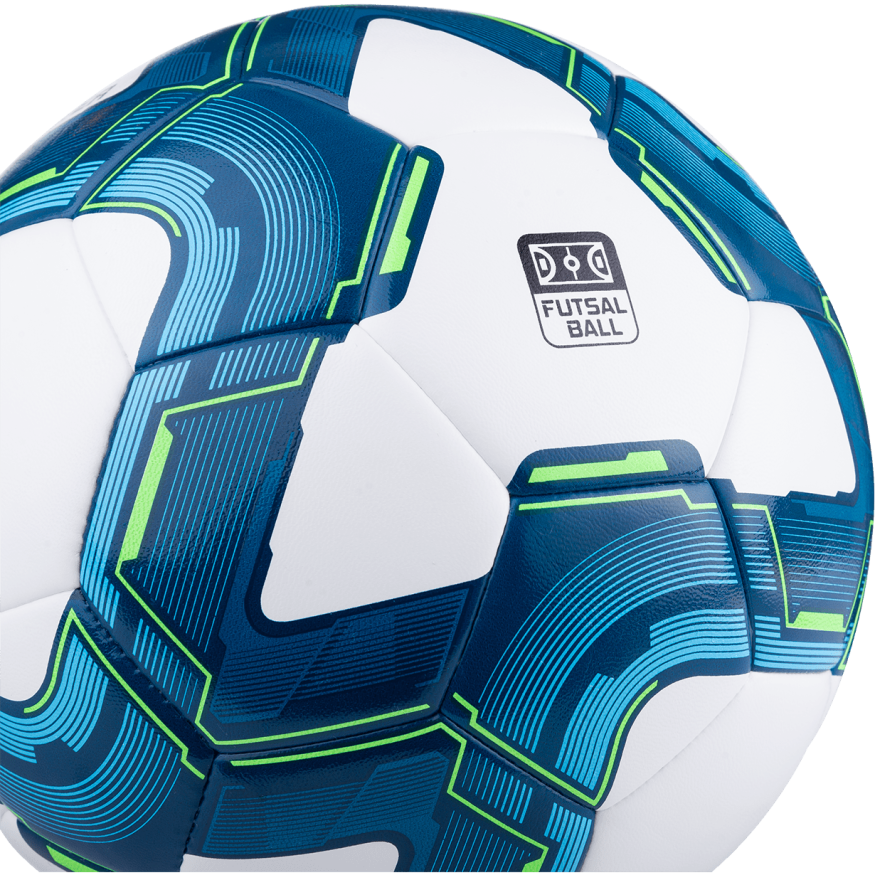 Мяч футзальный JOGEL Blaster №4, белый/синий/голубой