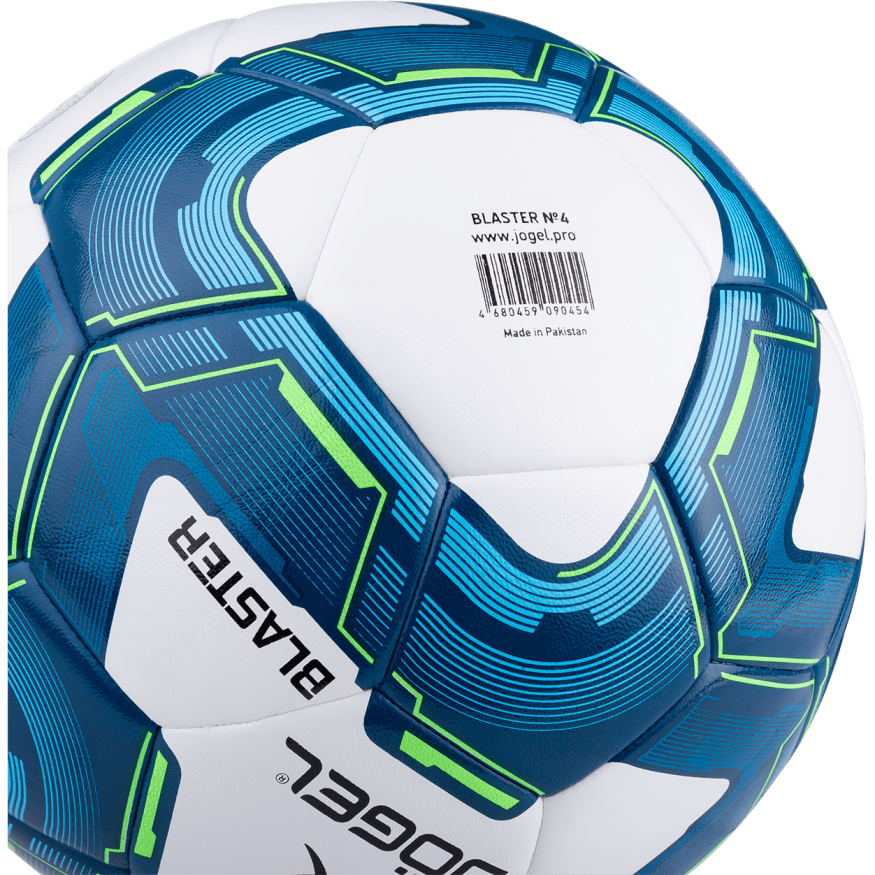 Мяч футзальный JOGEL Blaster №4, белый/синий/голубой