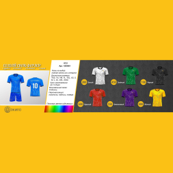  Футбольная форма ЭКИПО WEB Синий цвет