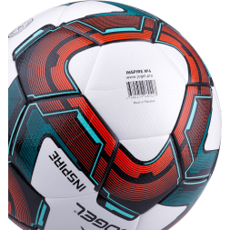 Мяч футзальный JOGEL Inspire №4, белый/черный/красный