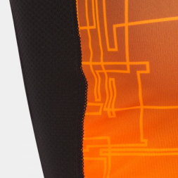 Топ ELITE VIII Черный-оранжевый