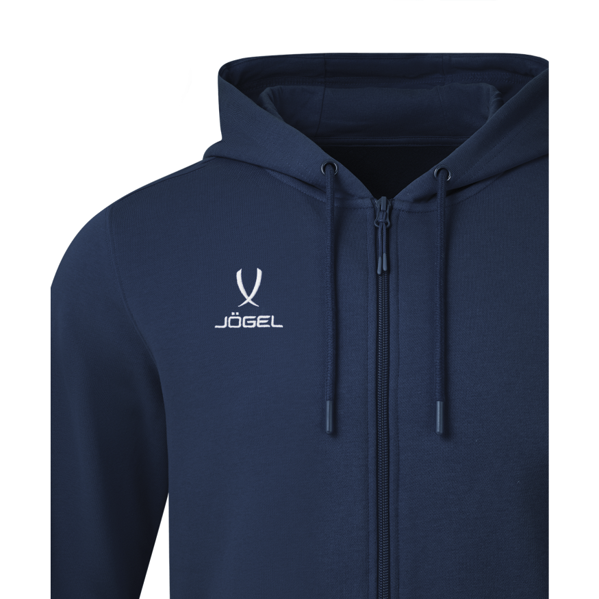 Флисовое худи на молнии JOGEL ESSENTIAL Cotton Fleece FZ Hoodie, темно-синий, детский