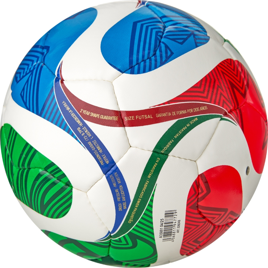 Мяч футзал. ADIDAS WC26 Trionda Training Sala, JD8048, р.4, 18п, ПУ, ручная сш, мультиколор