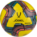 Мяч футзальный JOGEL Inspire №4, желтый/черный/красный