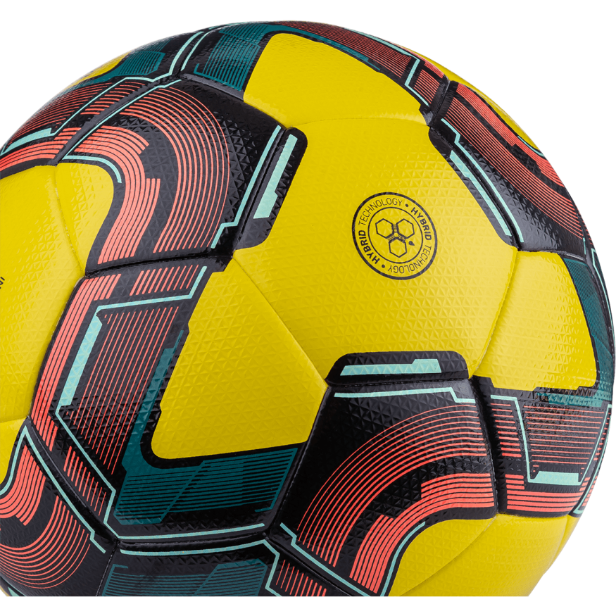 Мяч футзальный JOGEL Inspire №4, желтый/черный/красный