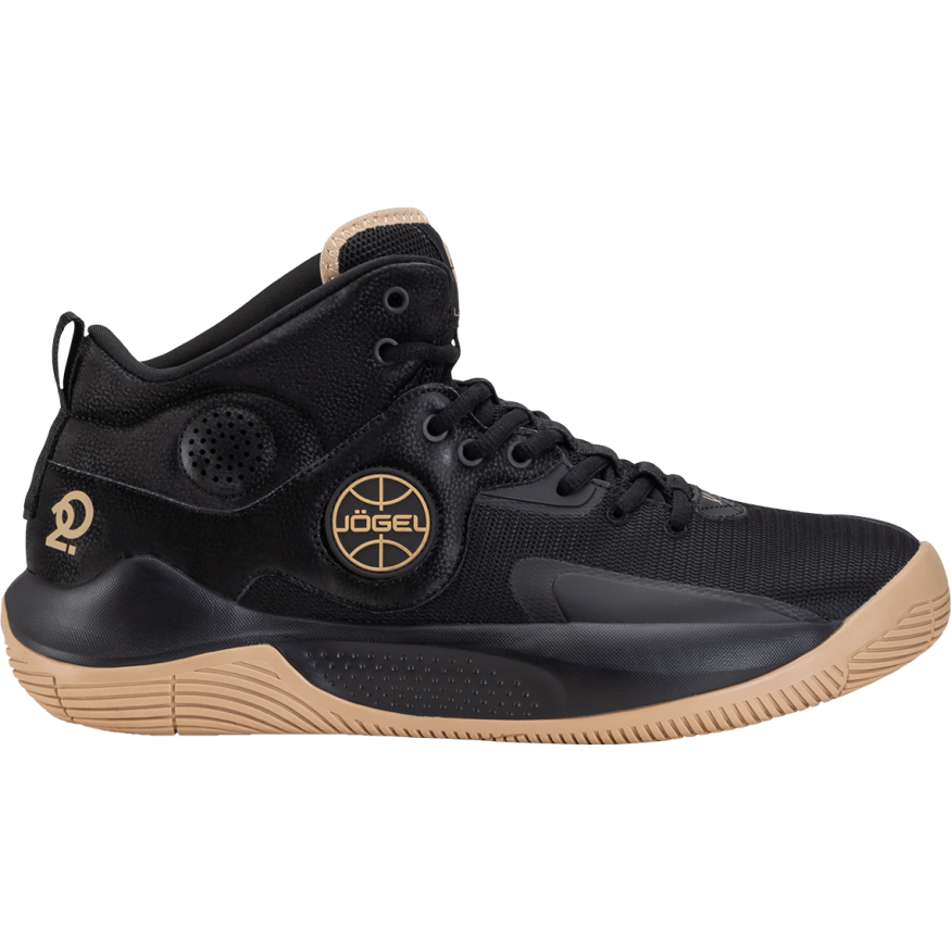 БЕЗ УПАКОВКИ Кроссовки баскетбольные JOGEL  Launch MID, Black/gold