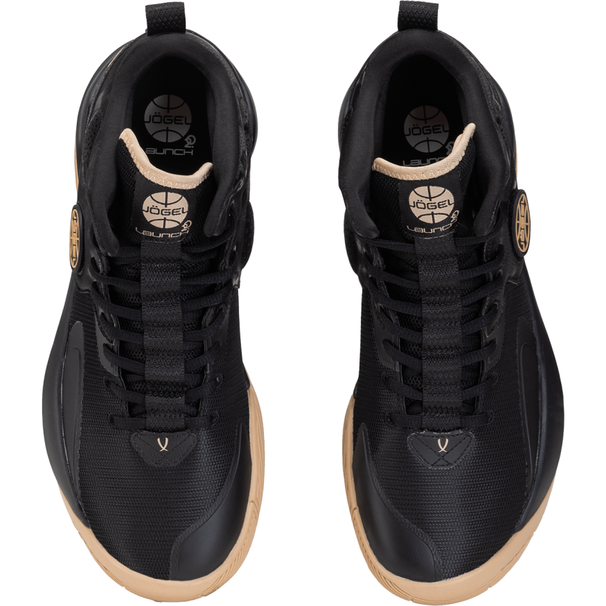 БЕЗ УПАКОВКИ Кроссовки баскетбольные JOGEL  Launch MID, Black/gold