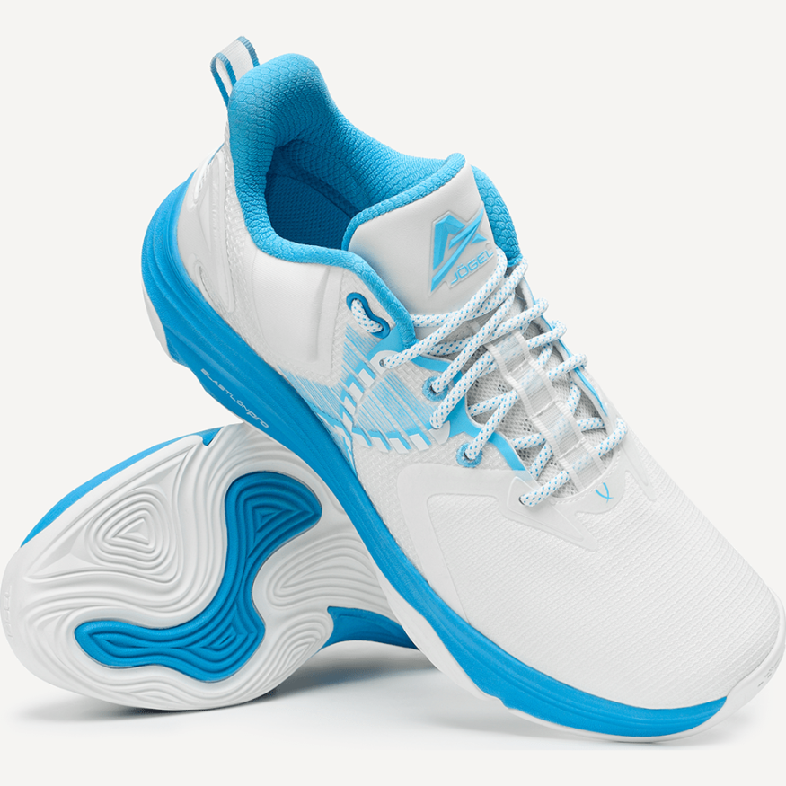 Кроссовки баскетбольные JÖGEL A1, белый/голубой