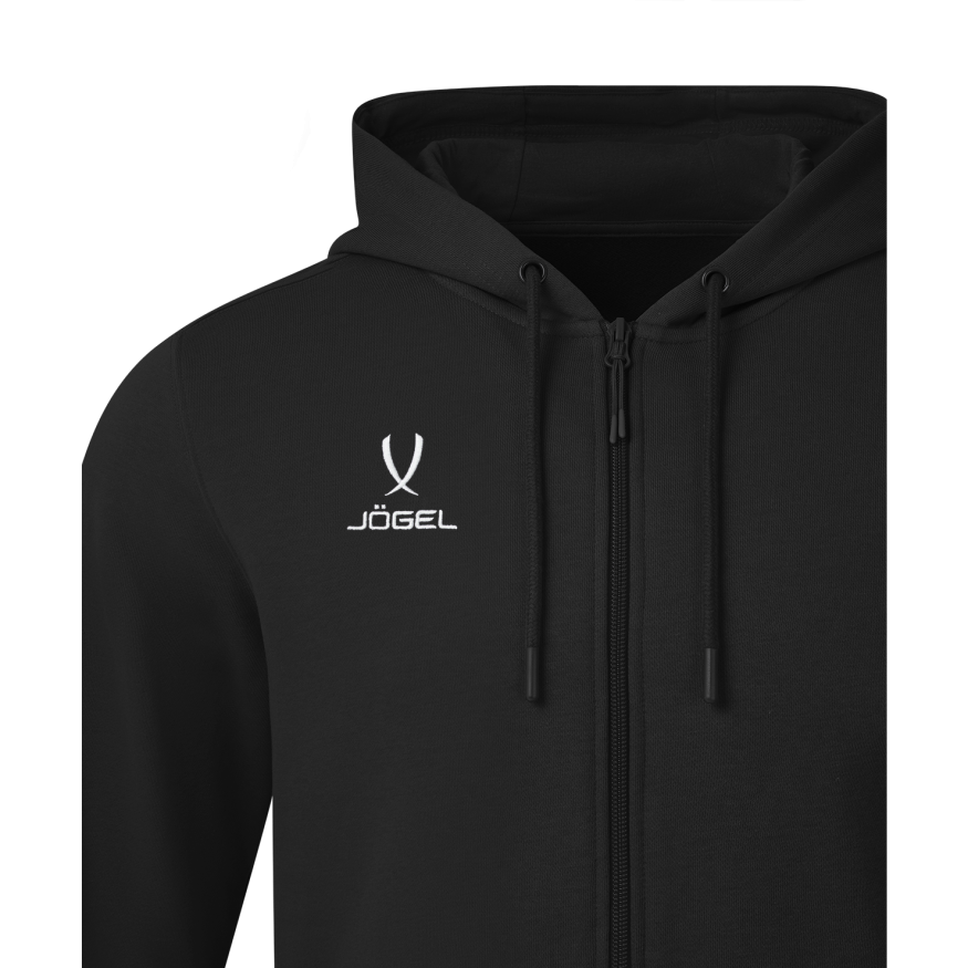 Флисовое худи на молнии JOGEL ESSENTIAL Cotton Fleece FZ Hoodie, черный, детский