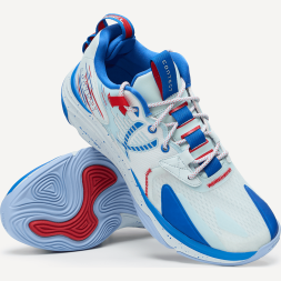 Кроссовки баскетбольные JOGEL Contest, голубой/красный