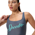 Купальник SPEEDO Logo Square Back Swimsuit, 8-00521216038, р.30 (рос.42), cеро-бирюзовый