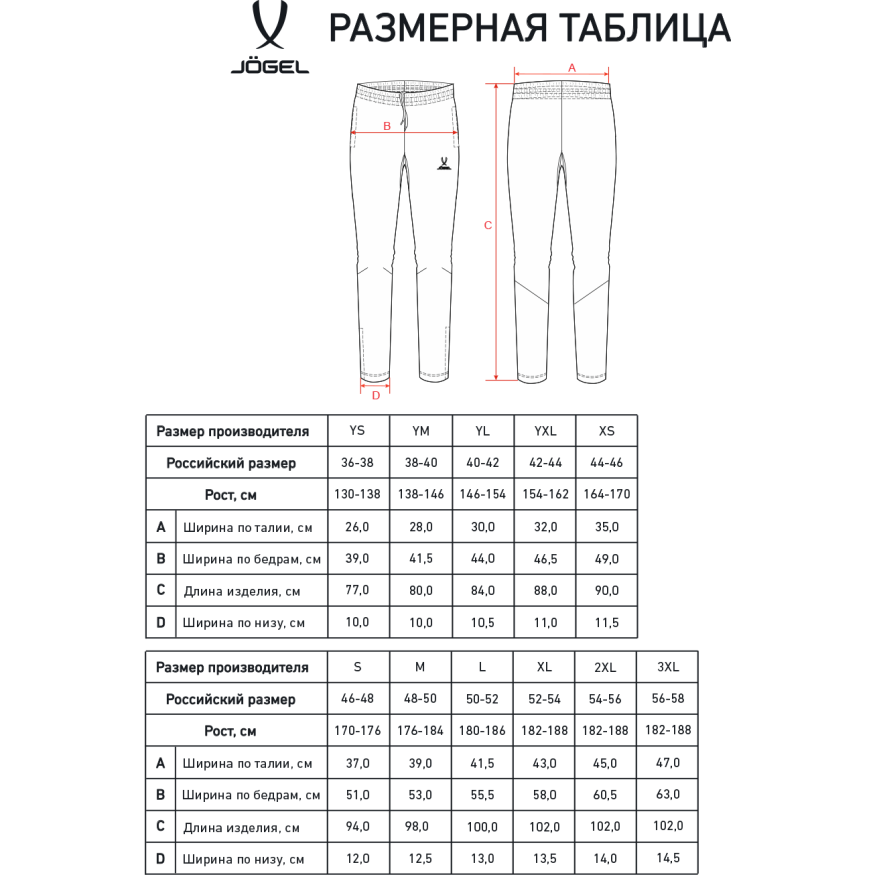 Брюки тренировочные JOGEL CAMP 2 Training Pocket Pants 99, черный