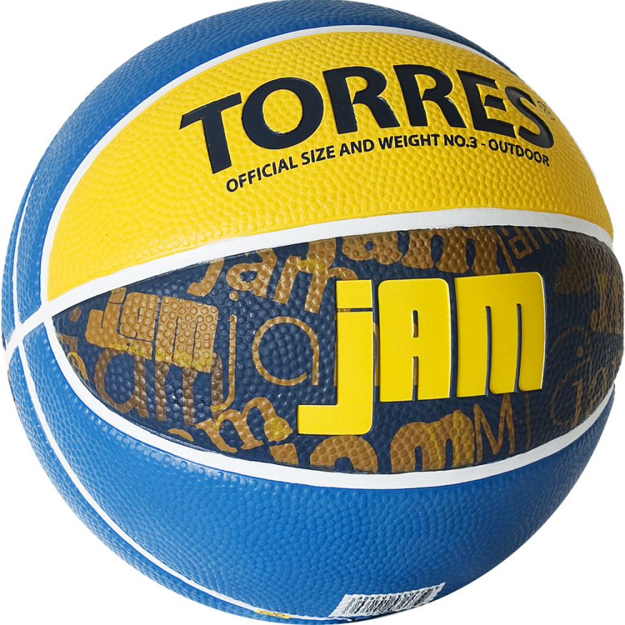 Мяч баскетбольный TORRES Jam B02043, размер 3