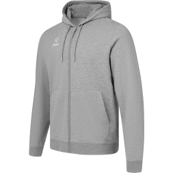Флисовое худи на молнии JOGEL ESSENTIAL Cotton Fleece FZ Hoodie, серый меланж