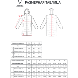 Пальто утепленное JOGEL ESSENTIAL PerFormPROOF Padded Coat, темно-синий