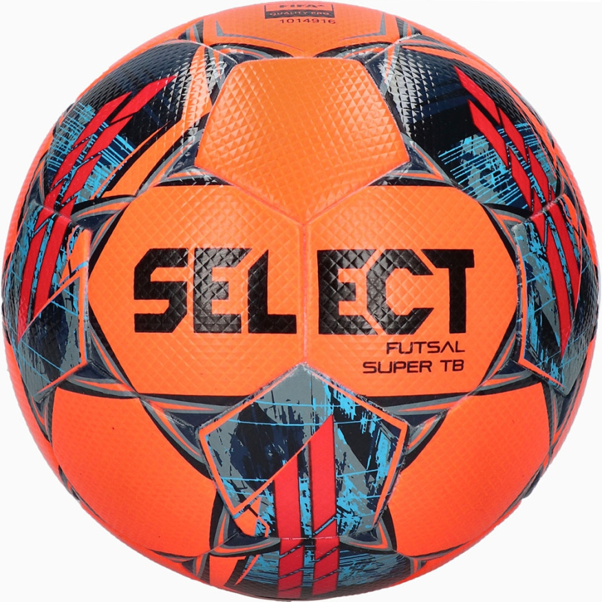 Мяч футзал. SELECT Futsal Super TB V22 3613460663,р.4, FIFA Quality Pro, ПУ,термосш,оранжевый