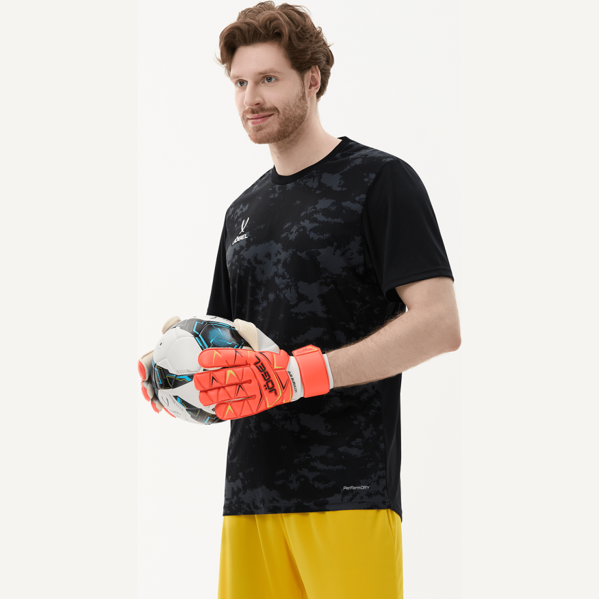 Перчатки вратарские JOGEL Legend UL4 Roll Negative, коралловый