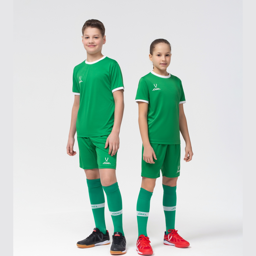 Шорты игровые JOGEL CAMP Classic Shorts, зеленый/белый, детский