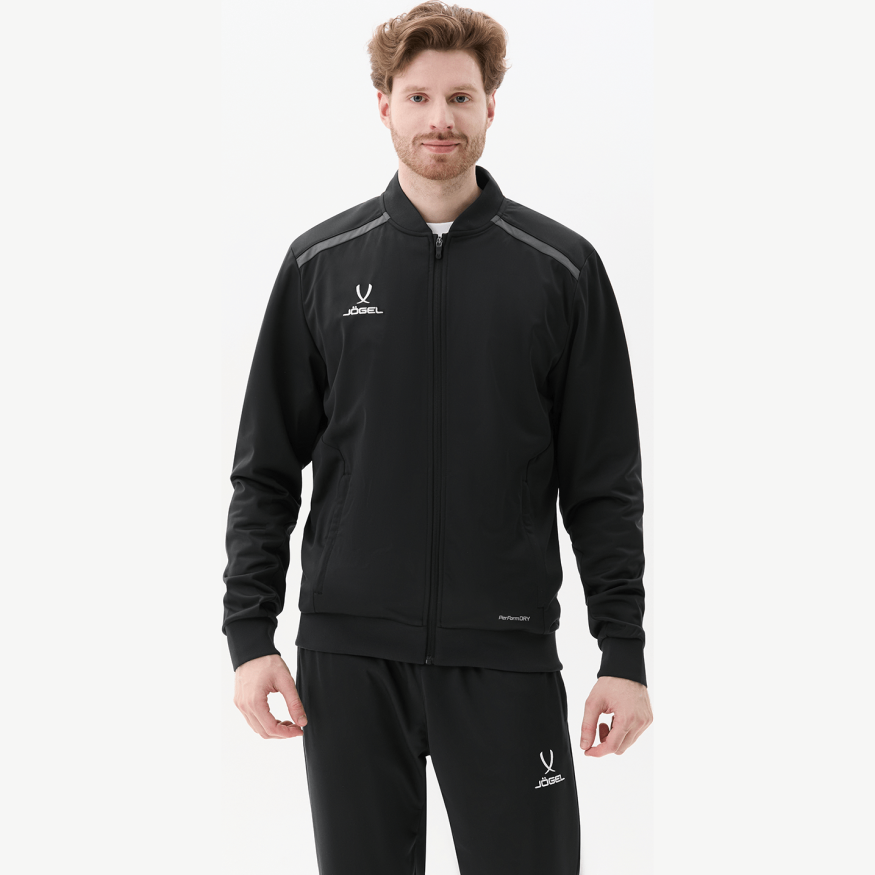 Олимпийка JOGEL DIVISION PerFormDRY Pre-match Knit Jacket, черный