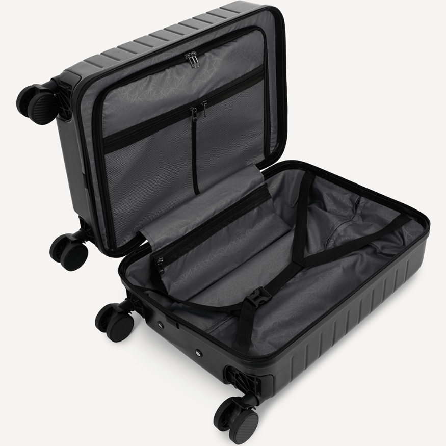 Чемодан для ручной клади JOGEL ESSENTIAL Carry on Spinner, черный