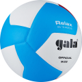 Мяч вол. GALA Relax 12, BV5465S, р. 5, синт. кожа ПУ, клееный, бут. камера, бело-сине-красный