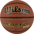 Мяч баск. WILSON Reaction PRO, WTB10139XB05, р.5, синт. PU, бутил. камера, темно-коричневый