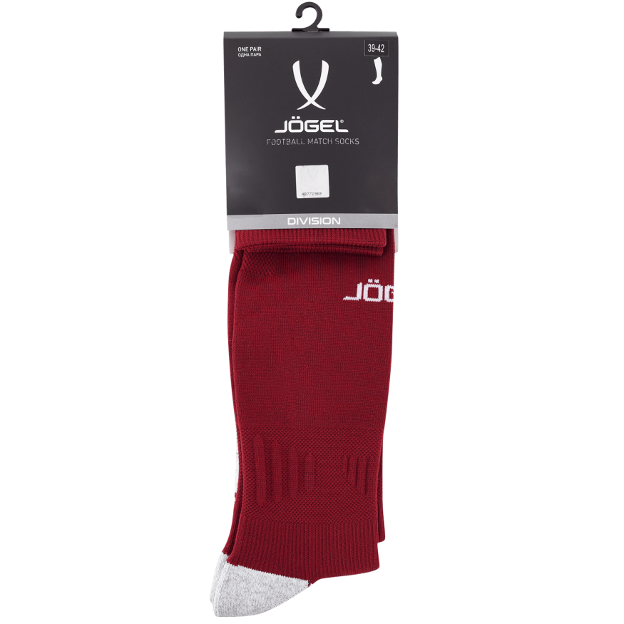 Гетры футбольные JOGEL Match Socks, гранатовый