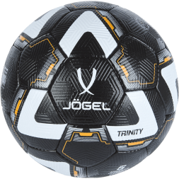 УЦЕНКА Мяч футбольный JOGEL Trinity №5, черный/белый