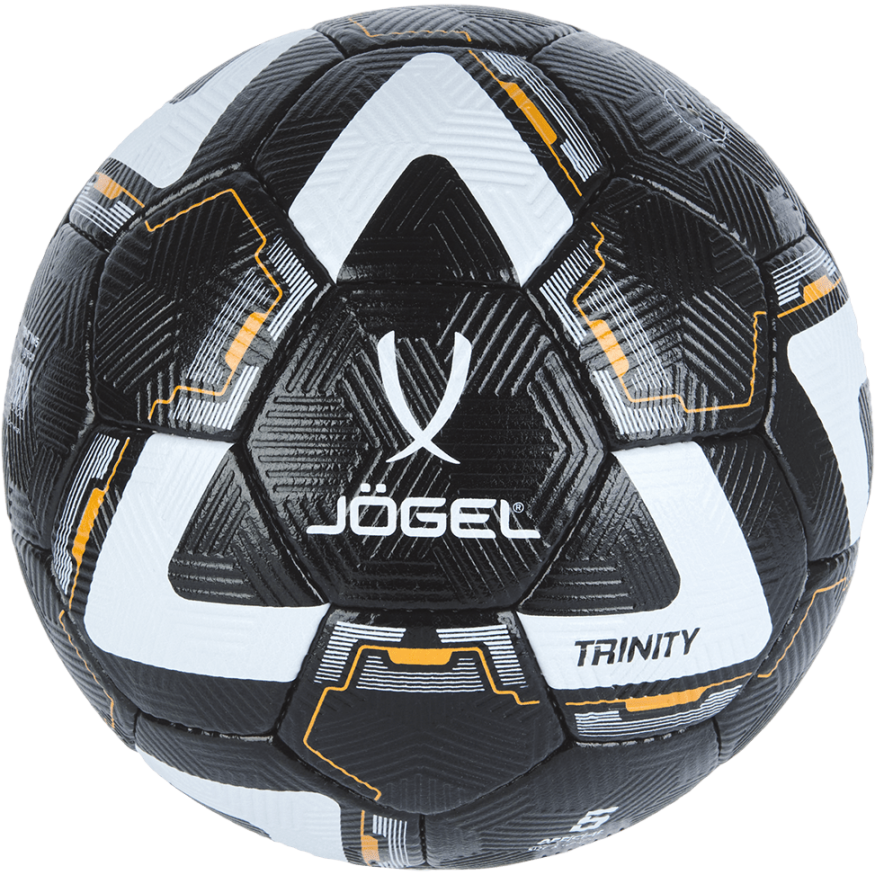 УЦЕНКА Мяч футбольный JOGEL Trinity №5, черный/белый