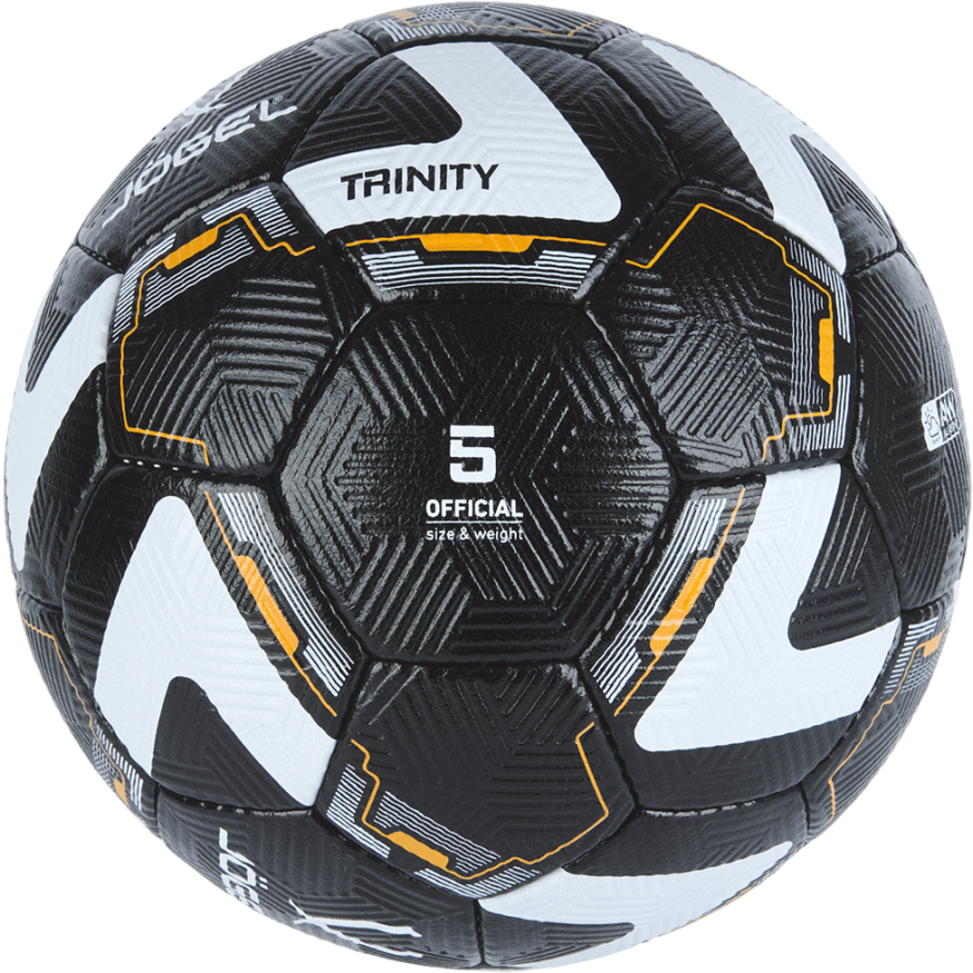 УЦЕНКА Мяч футбольный JOGEL Trinity №5, черный/белый
