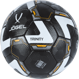 УЦЕНКА Мяч футбольный JOGEL Trinity №5, черный/белый