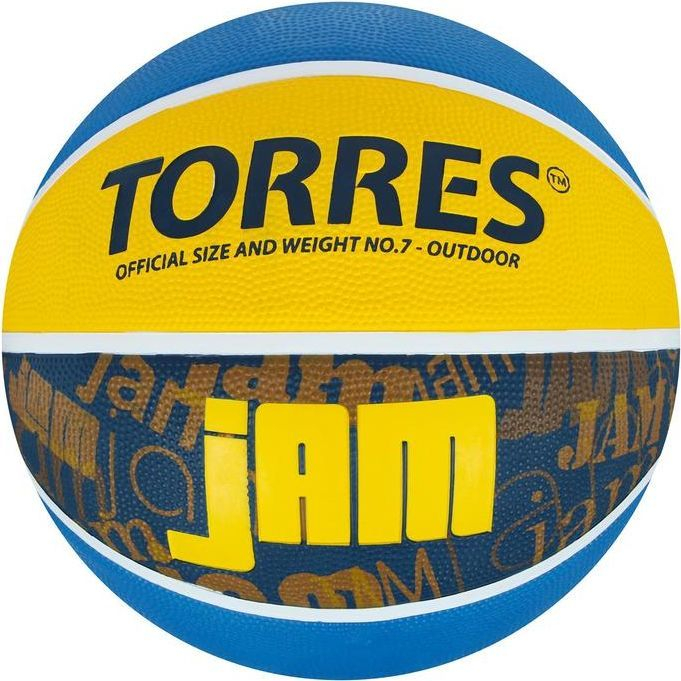 Мяч баскетбольный TORRES Jam, B02047, размер 7