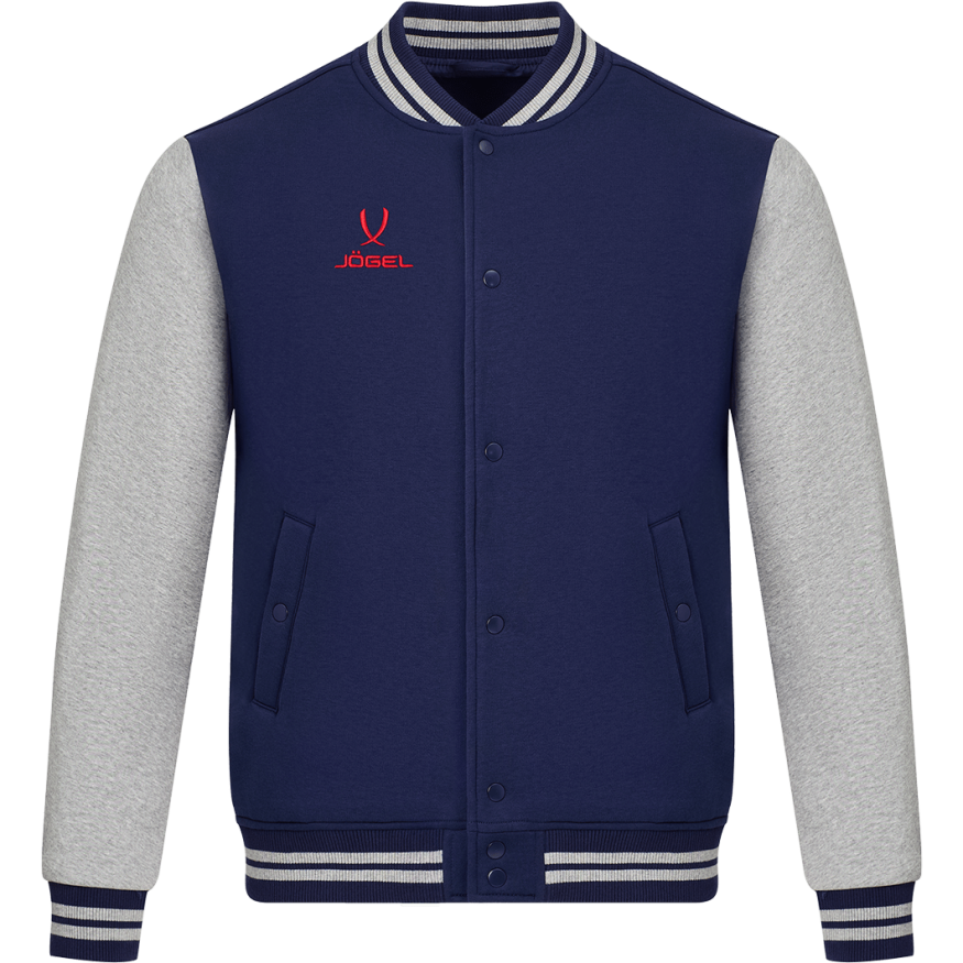 Бомбер JÖGEL ESSENTIAL Fleece Bomber, темно-синий/серый меланж