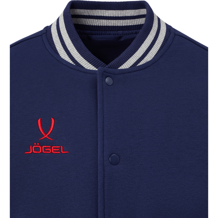 Бомбер JÖGEL ESSENTIAL Fleece Bomber, темно-синий/серый меланж