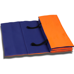 Коврик гимнастический INDIGO SM-042-BLR, cине-красный