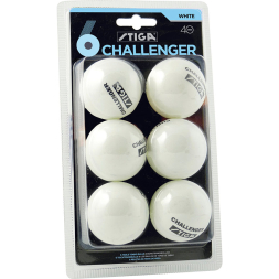 Мяч для настольного тенниса Stiga Challenger, 5200-06, диам. 40 мм, упак. 6 шт