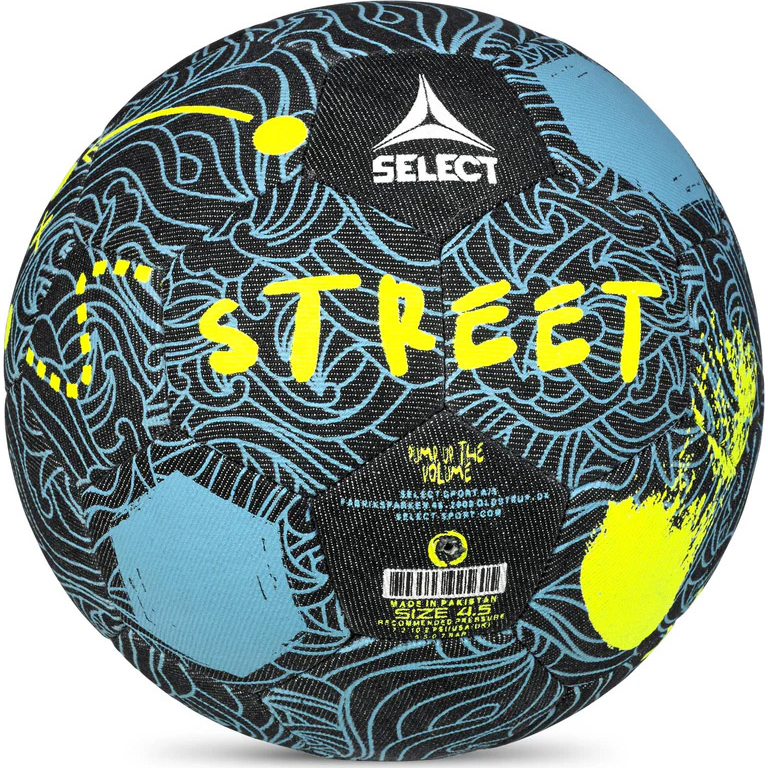 Мяч футб. SELECT Street V24, 0935965965, р.4,5, 32 пан., деним, маш.сш., черный