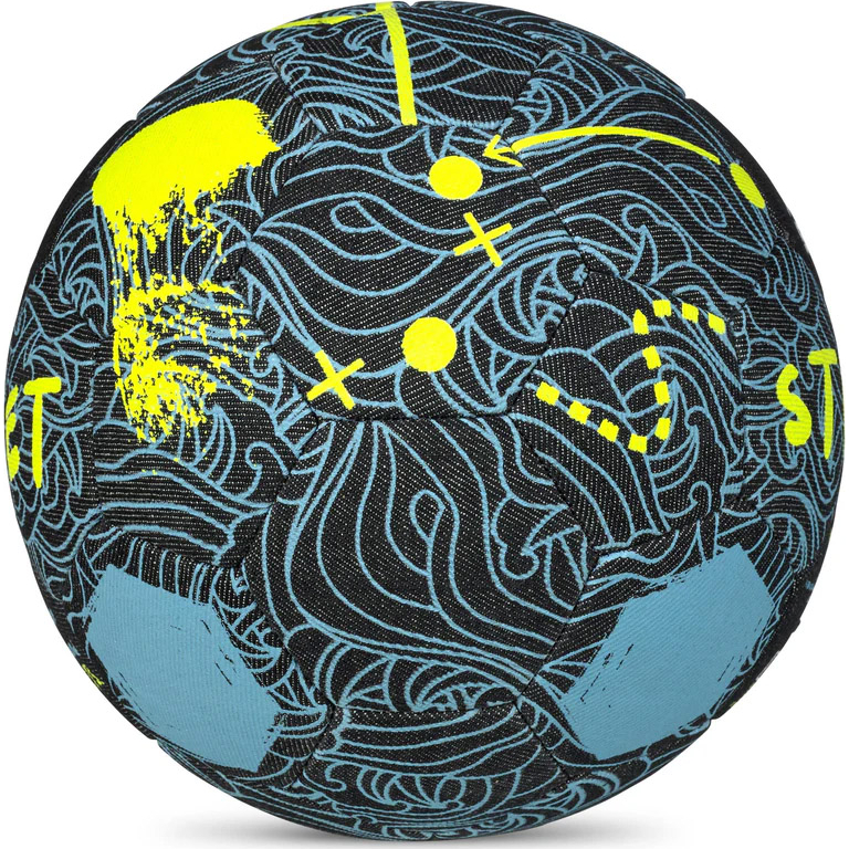 Мяч футб. SELECT Street V24, 0935965965, р.4,5, 32 пан., деним, маш.сш., черный