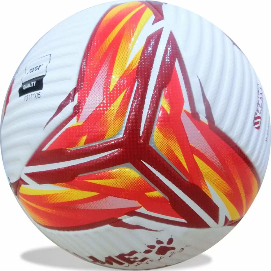 Мяч футб. KELME Vortex 23+, 8301QU5080-107, р.5, FIFA Quality Pro, 10пан, ПУ, гибр.сш., бело-красный