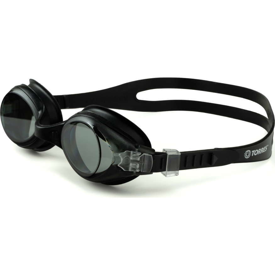 Очки детские (6-12 лет) для плавания TORRES Splash Junopr, SW-32208BK, дымчатые линзы