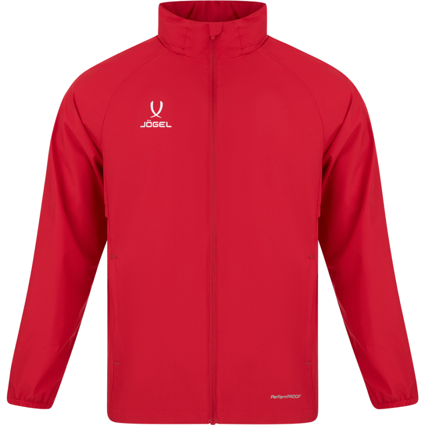 Куртка ветрозащитная JOGEL PREMIER PerFormPROOF FZ Rain Jacket, красный
