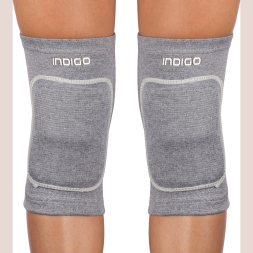 Наколенники для гимнастики и танцев INDIGO, IN211-GR, размер L,13-16 лет, серый