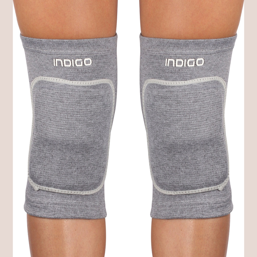 Наколенники для гимнастики и танцев INDIGO, IN211-GR, размер L,13-16 лет, серый