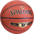 Мяч баск. SPALDING TF Gold 76857z, р.7, композит (микрофибра), коричнево-черный