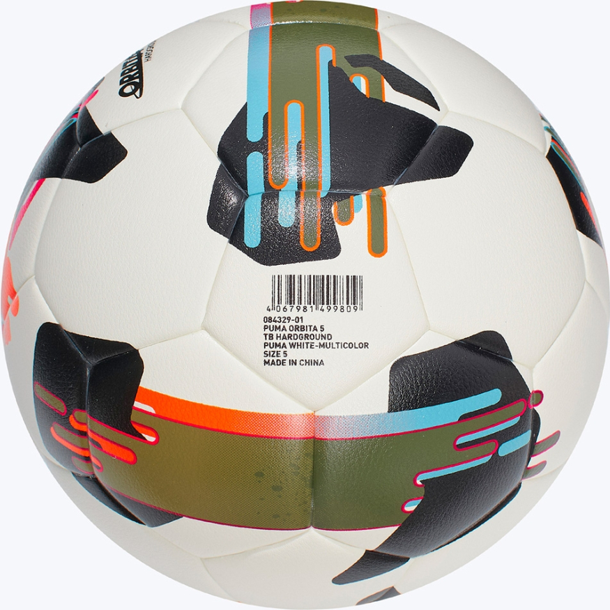 Мяч футб. PUMA Orbita 5 TB Hardground, 08432901, р.5, 32 пан, ТПУ, термосшивка, мультиколор