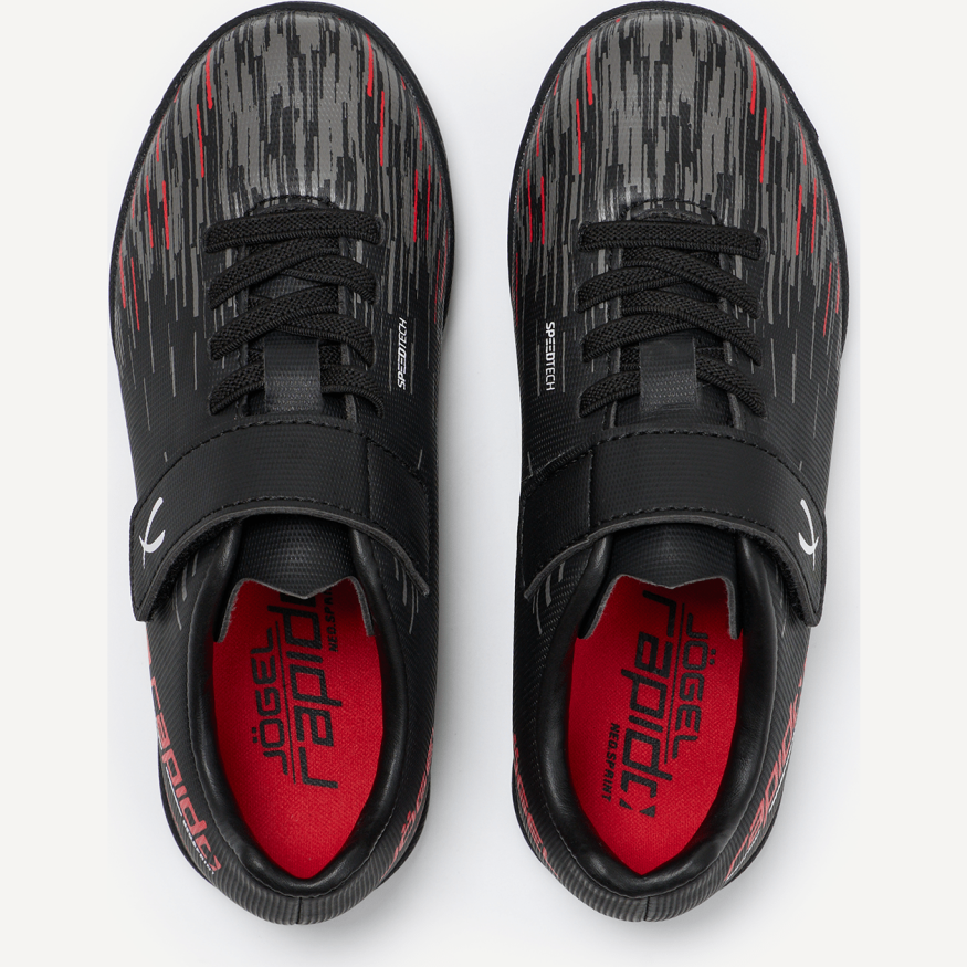 БЕЗ УПАКОВКИ Бутсы многошиповые JOGEL Rapido TF Black/grey, детский