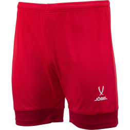 Шорты игровые JOGEL DIVISION PerFormDRY Union Shorts, красный/темно-красный/белый