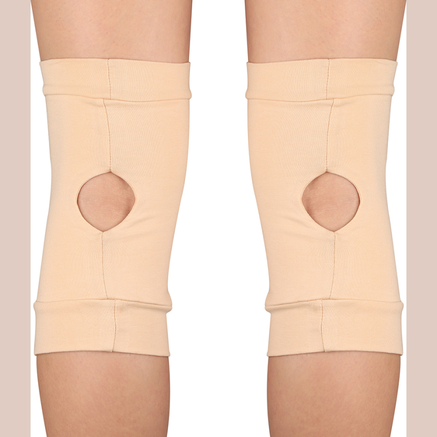 Наколенники для гимнастики и танцев INDIGO SM-113-B, р. L, бежевый